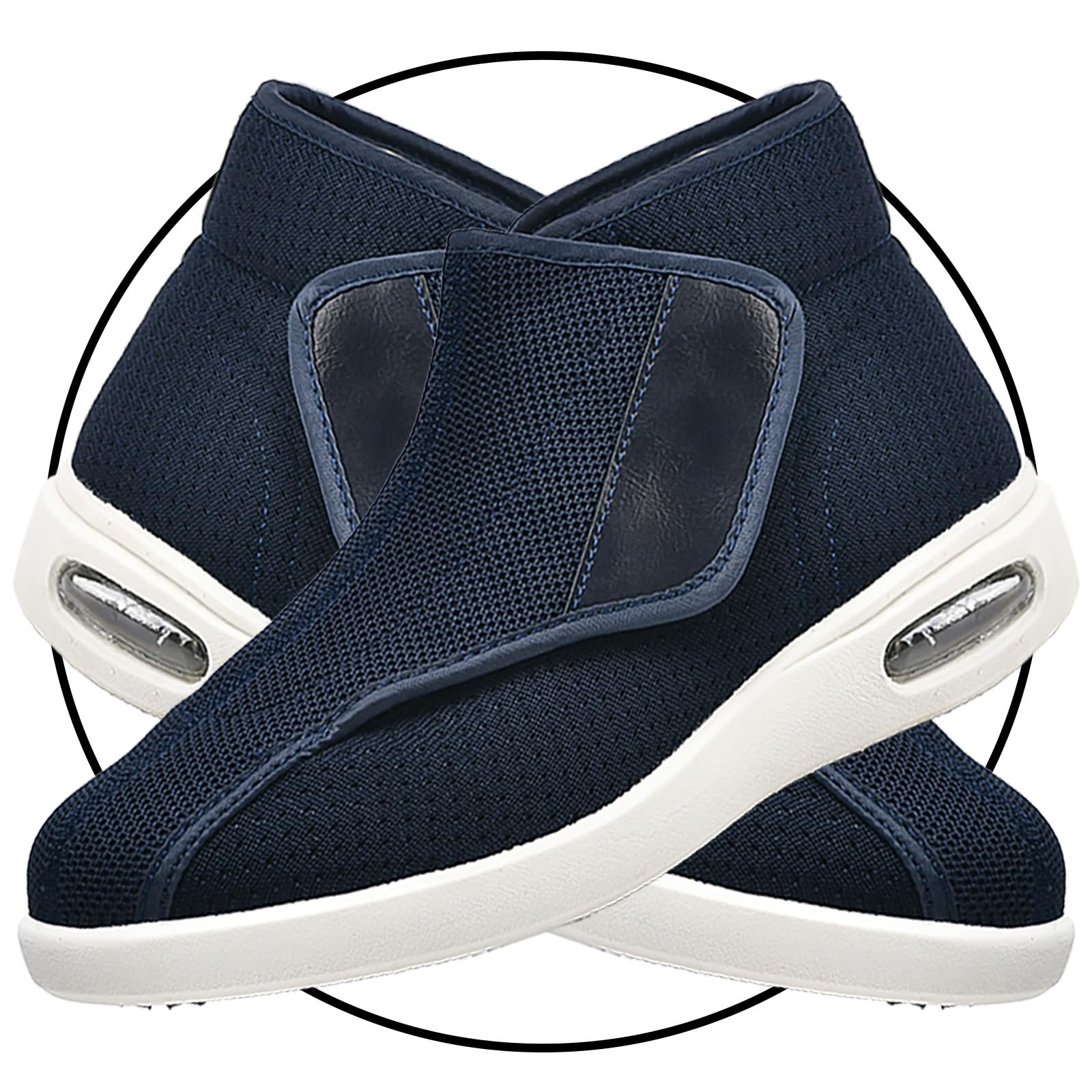 Scarpe Ortopediche Donna per diabetici da Uomo Extra Largo Regolabile Scarpe da Passeggio per gonfiore dei Piedi Ampie Larghezza Hook & Loop Scarpe sanitarie
