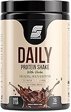 Sparkfusion Daily Protein Shake With Hebrs | 21 Gm Protein With 8 Hebrs | For Men & Women | Chocolate Smoothie Flavour 500 Gm