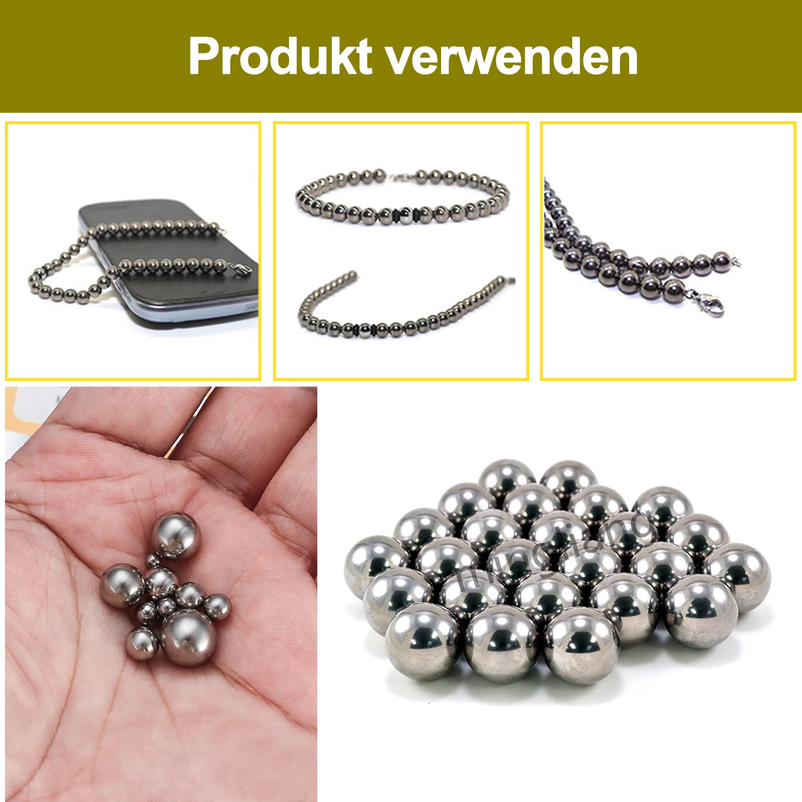 SHO 200 pcs 6,35 mm 1/10,2 cm de diamètre G10 Billes en acier de