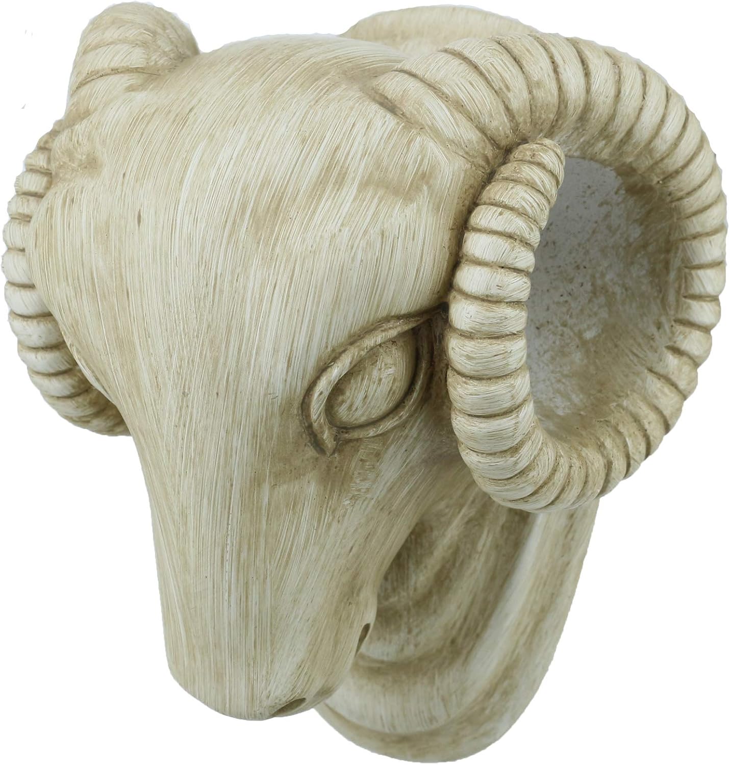 Urbanest Set of 2 Ram Head Drapery Sconce, 1 3/8-inch Diameter, Burnt Gold