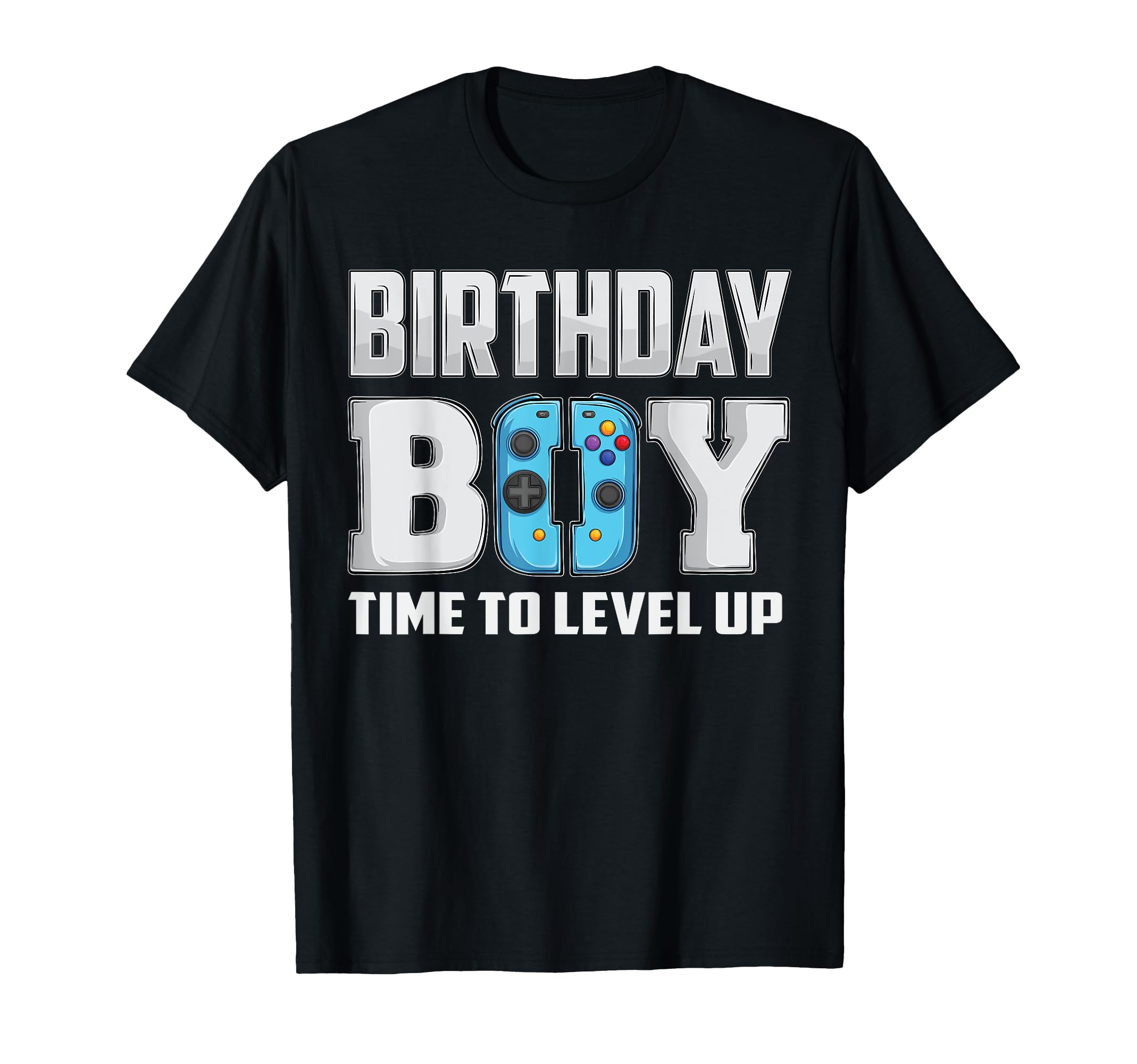 Birthday Boy Time to Level Up Video Game Birthday Gamer T-Shirt Small