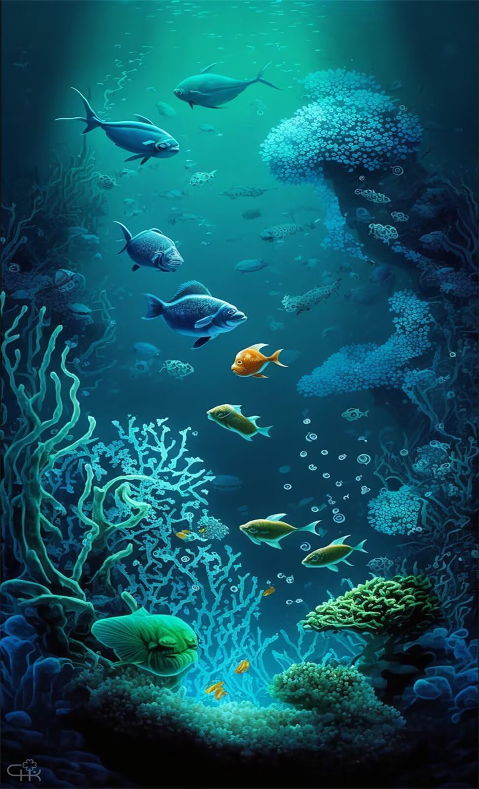 Puzzle 1200 Pezzi Mondo Sottomarino Puzzle per Adulti, Difficile e Sfidante con Poster Idea Regalo per Appassionati Puzzle Classici