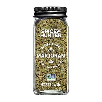 Spice Hunter Mediterranean Marjoram Leaves, 0.3-Ounce Glass Jar