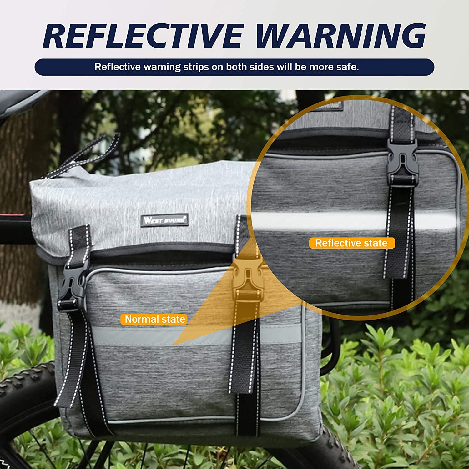 W imieniu jazdy Rower Bag Rower górski Rower górski Tyłek Półka Duża Pojemność Jazda na długich dystansach Siedzenie Tylna Torba Ogon Wyposażenie jazdy 28l (Color : Grey)