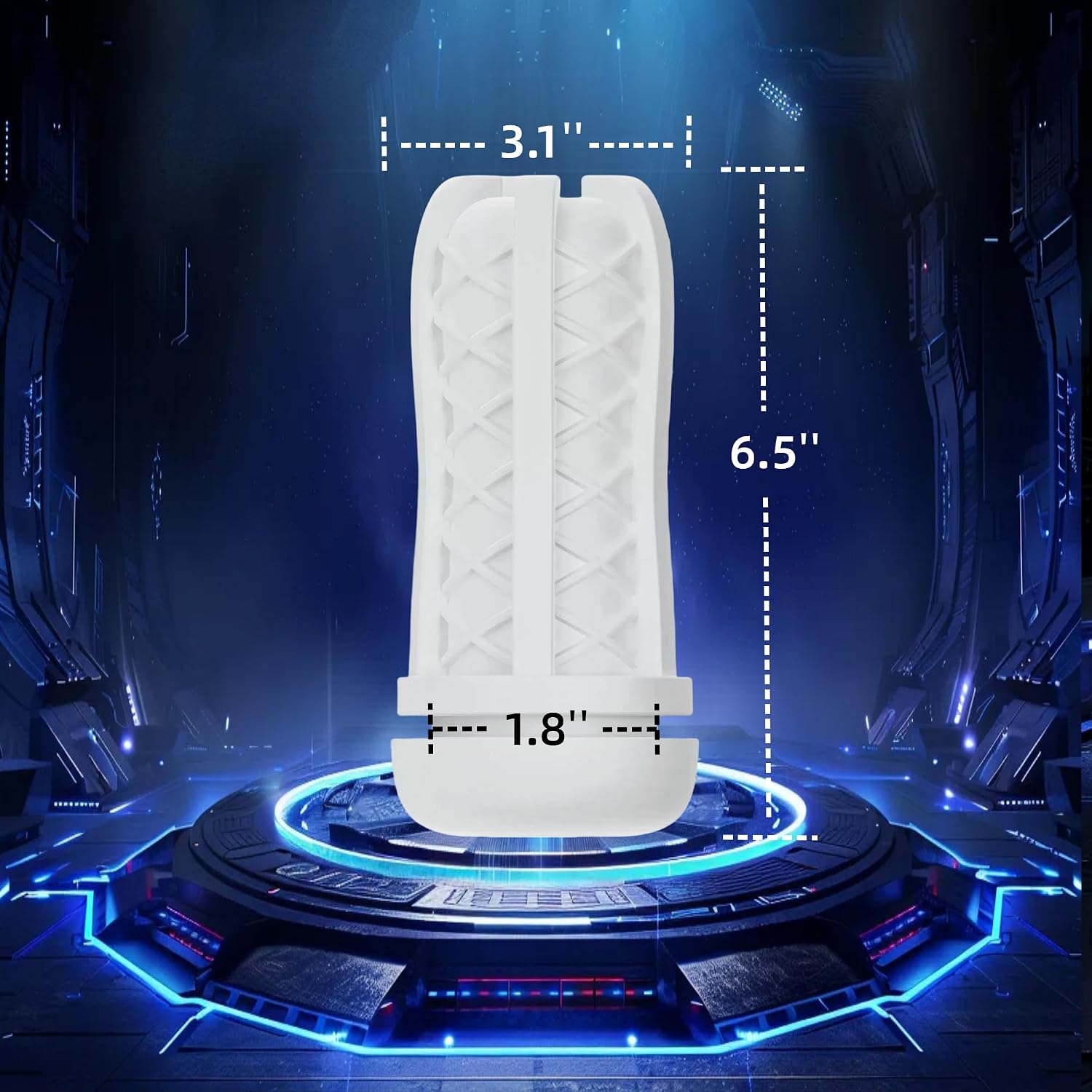The-Warrior Male Masturbator Sleeve - Male Sex Toy 3D Realistic Ultra-Soft Textured Adult Toys, Replaceable 3D Sleeve for Penis Pump, TPE Material Sex Toys for Men (Compact Version)