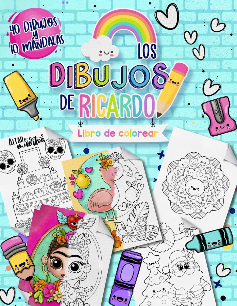 Los dibujos de Ricardo - COLORING BOOK: Adorable and Simple Drawings for Little Artists