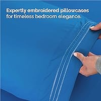 Vista 6 de Juego de sábanas de 3 piezas de tamaño individual XL, cómodo, transpirable y refrescante, ropa de cama de lujo de hotel para mujeres, hombres