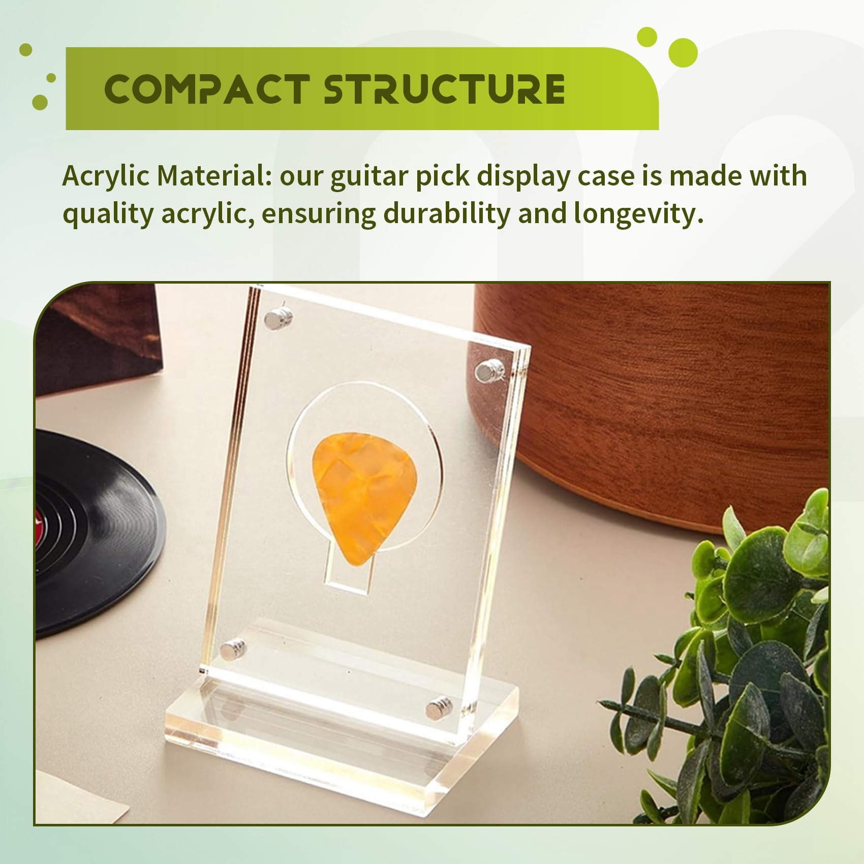 Expositor de Púas de Guitarra Acrílica, Soporte Transparente para Púas de Guitarra, Caballete de Exhibición para Púas de Guitarra Coleccionable para Monedas