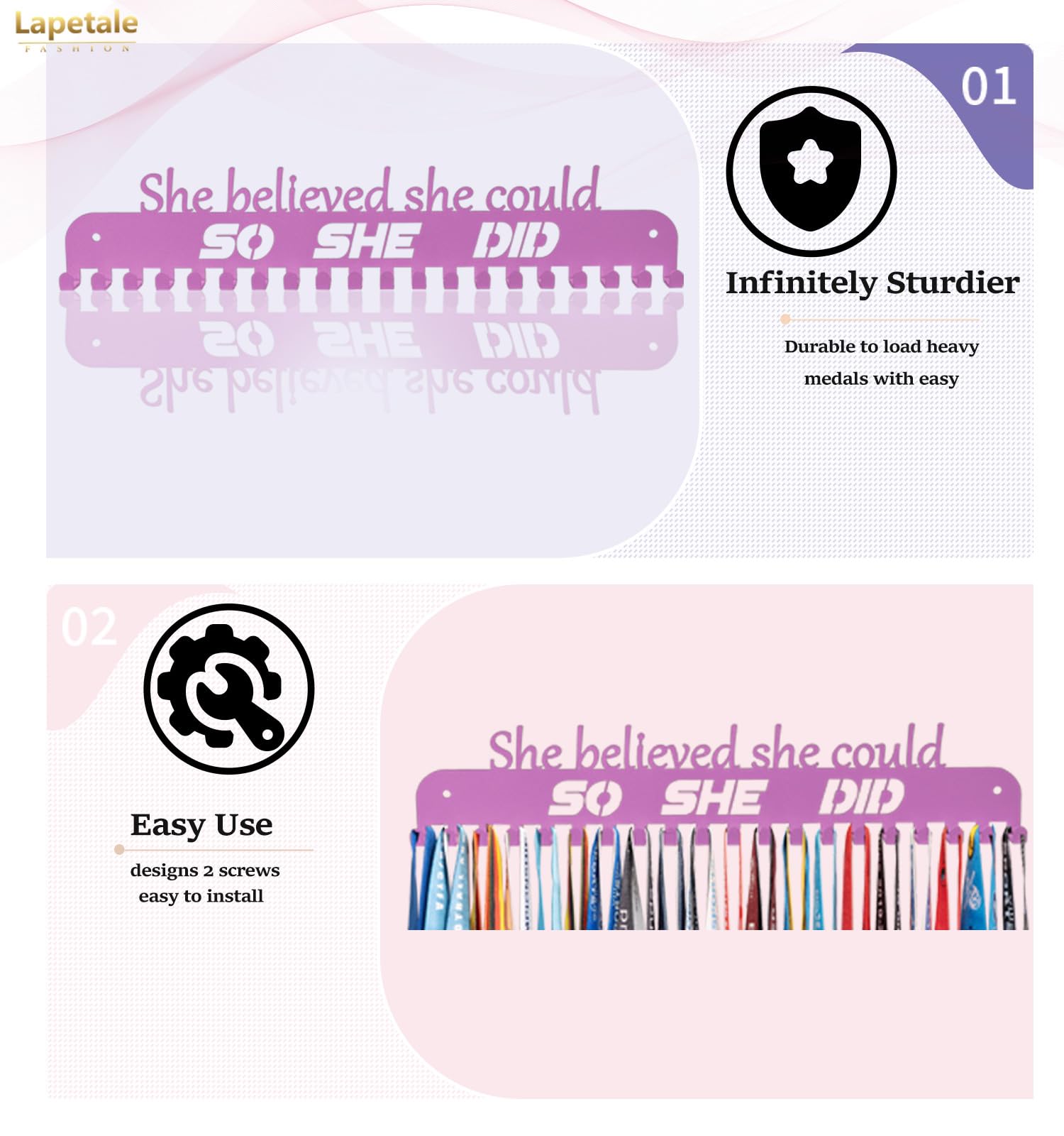 She File Porte Medaille She Believed She Could So She Did Svg File Cutting