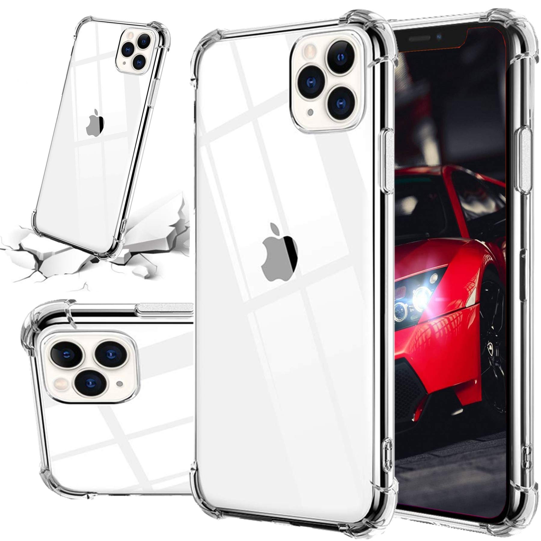 Phone Case Compatible for [ iPhone 11 ], Crystal Clear Hard Back Cover with 4 Corners Shockproof Protection Clear Case for iPhone 11, 6.1 inches-CL