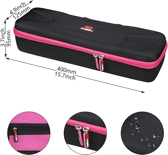 FBLFOBELI Hard Carrying Case for REVLON One Step 1.0 Volumizer / 2.0 Volumizer Plus Hair Dryer and Hot Air Brush (Raspberry, Case Only)