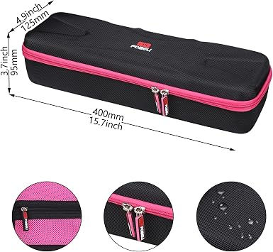 FBLFOBELI Hard Carrying Case for REVLON One Step 1.0 Volumizer / 2.0 Volumizer Plus Hair Dryer and Hot Air Brush (Raspberry, Case Only)