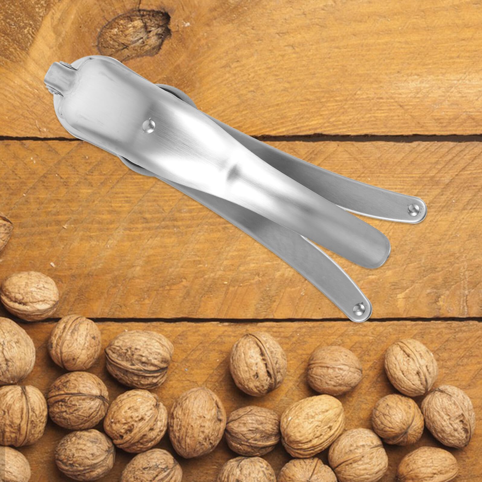 OUNONA Strumento per Aprire Castagne in Acciaio Resistente Pinza Leggera e Versatile per Noci Mandorle Nocciole e Frutta Secca Utensile Durevole e Facile da