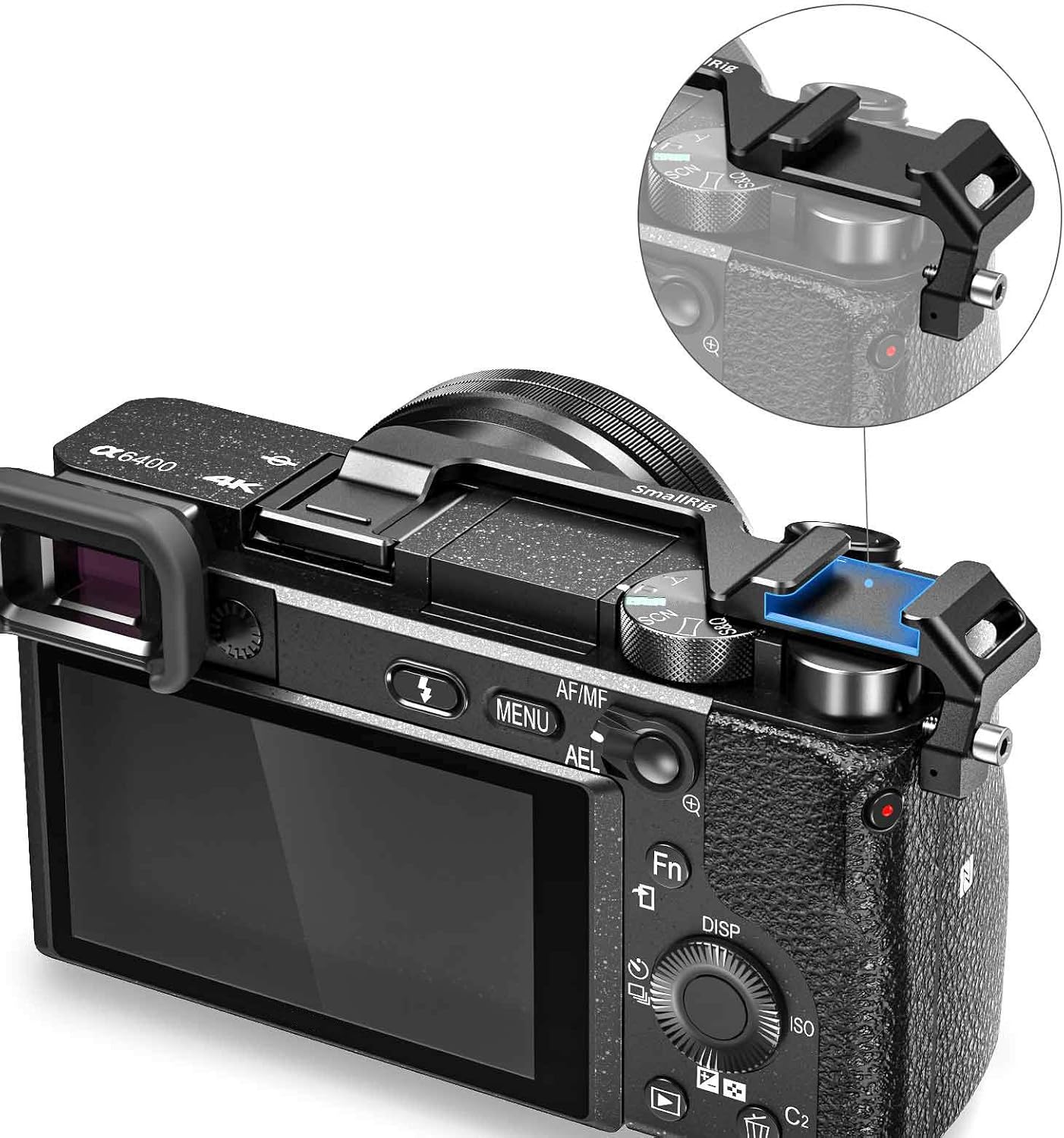 Best Deal Product SMALLRIG Cold Shoe Adapter Relocation Plate ONLY for Sony A6100 / A6300 / A6400 – BUC2317