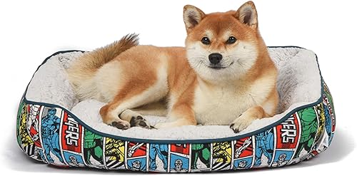 Miniatura 8 de Marvel Comics The Avengers Comic Book - Cama para perros  Cama lavable de felpa para perro  Cama elevada para perro, cama lavable a máquina para