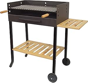 Plancha En Inox Pour Barbecue EL ZORRO – Dimensions 68 X 40 Cm, Puissance Calorifique élevée, Installation Rapide