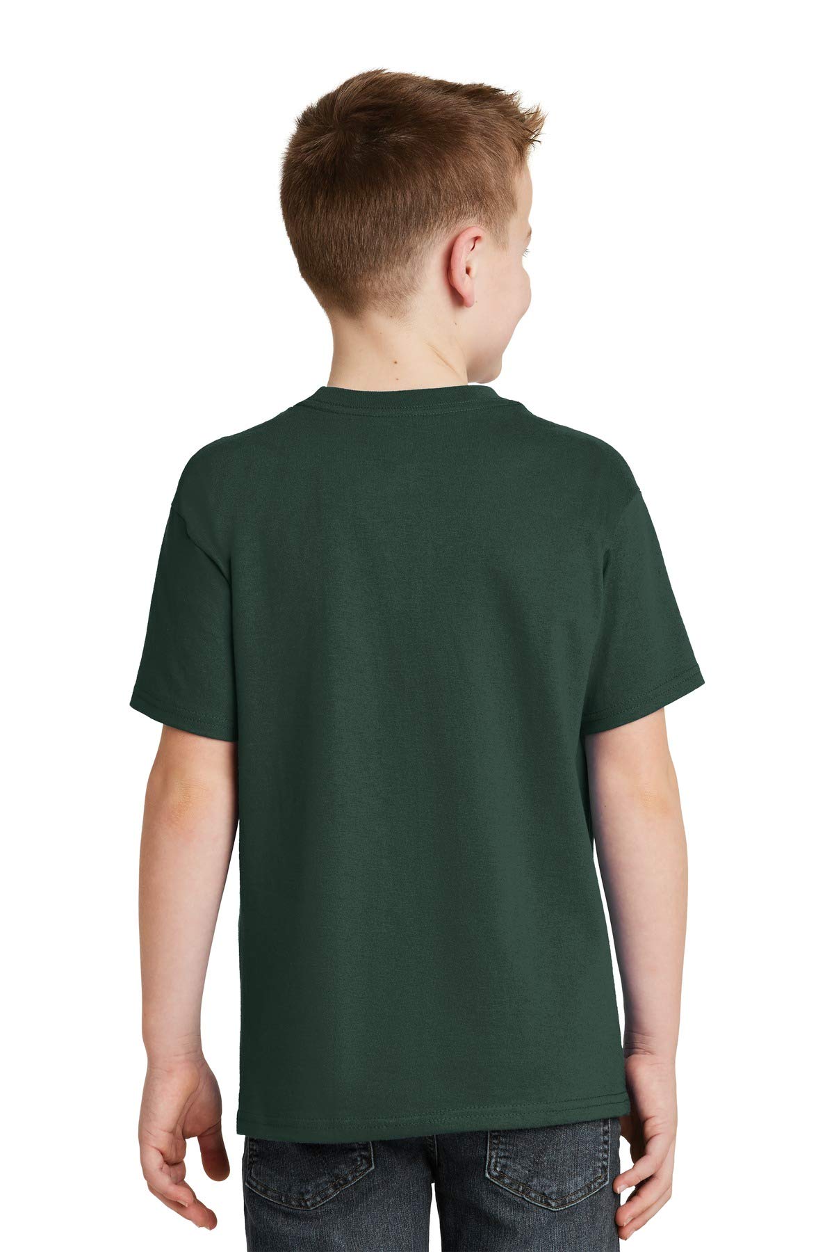 T-Shirt in Cotone Tagless da Bambino autentica_Deep Forest_M