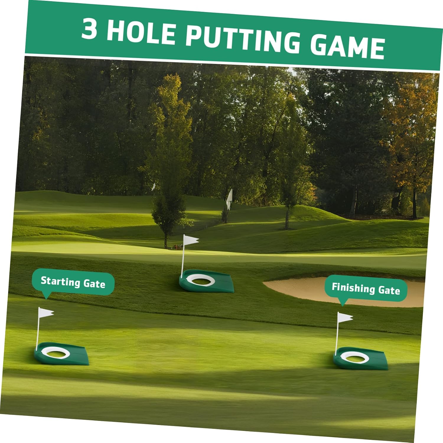 2pcs Golf Putting Cups Indoor Golf Practice Training Aid Detachable Discs
