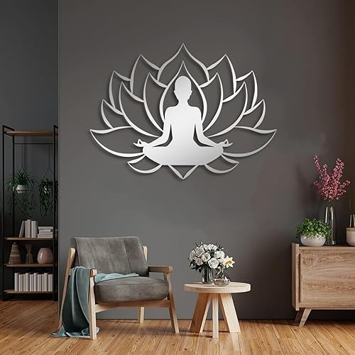 Miniatura 7 de Arte de pared de flor de loto de metal, decoración de pared de metal zen, decoración de pared de flor de loto, decoración de pared de flor de loto,
