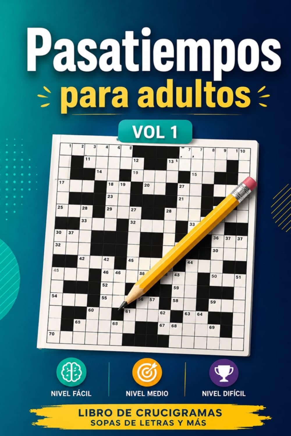 PASATIEMPOS PARA ADULTOS: Crucigramas, sopas de letras y más