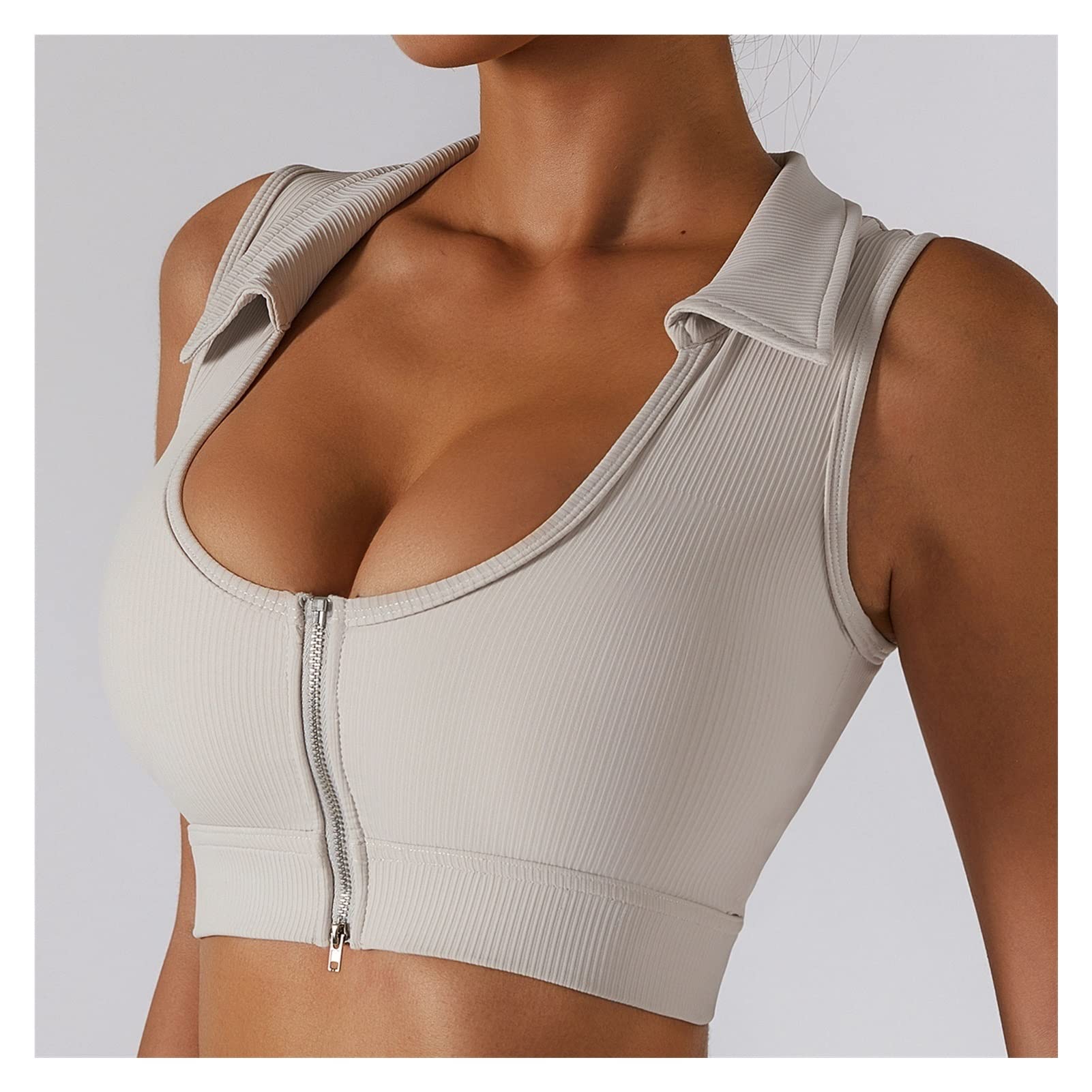 elastyczne biustonosze sportowe dla kobiet wysokie wsparcie wyściełany bezszwowy biustonosz do jogi zbiorniki kompresyjne croptop bralette