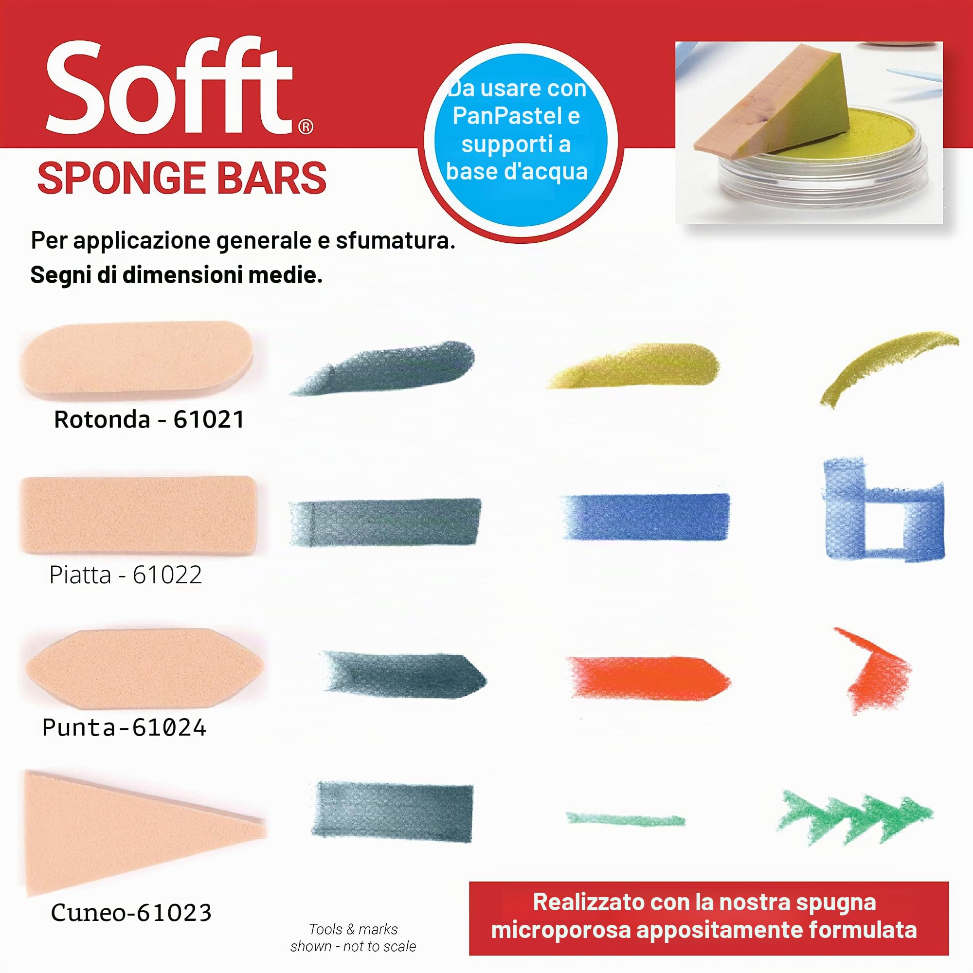 PanPastel Colorfin Sofft Tools Combinazione Set 44 pezzi, 44 pezzi (confezione da 1)