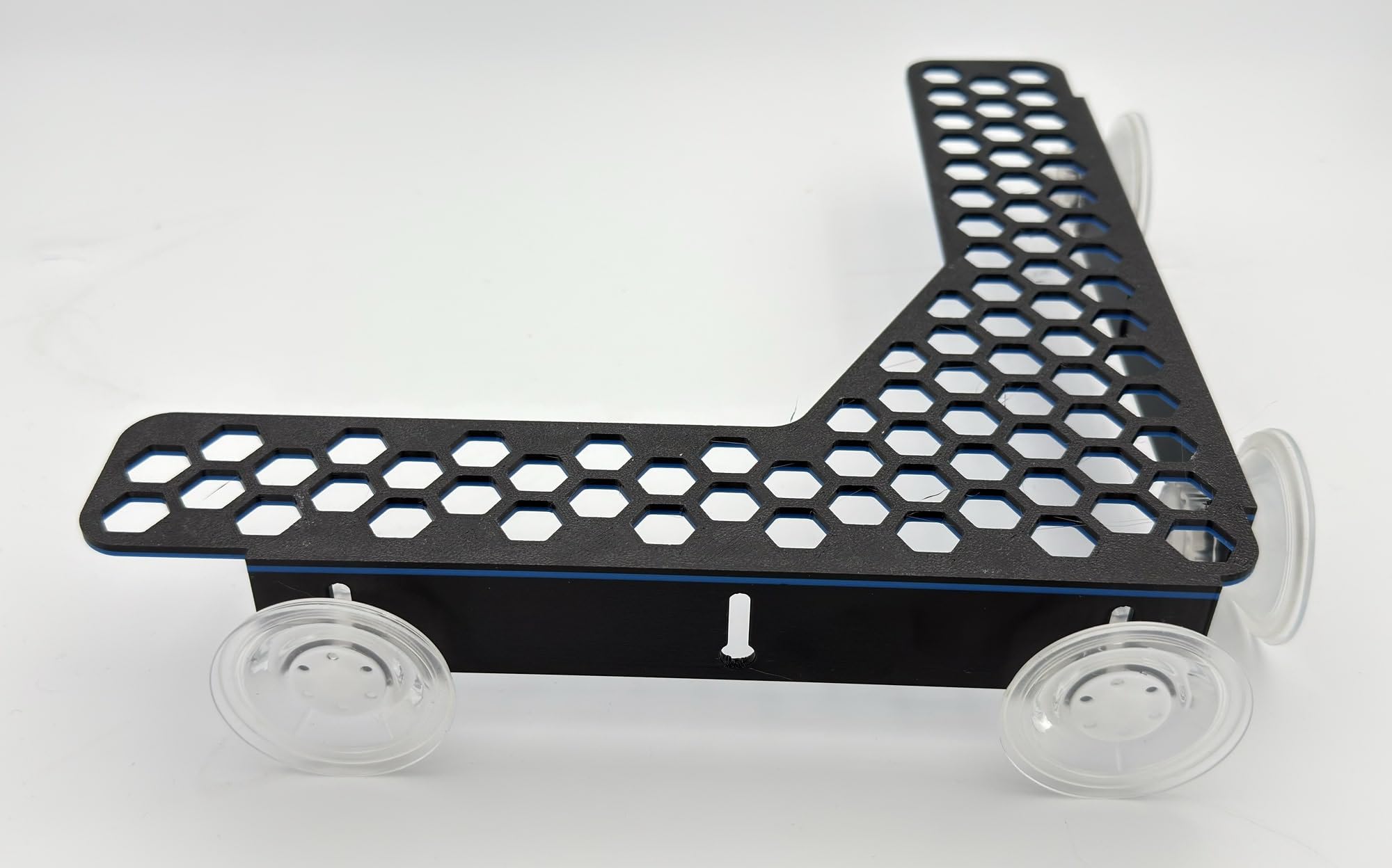 Large Corner Frag Rack With Suckers (Turquoise Blue) — image 1