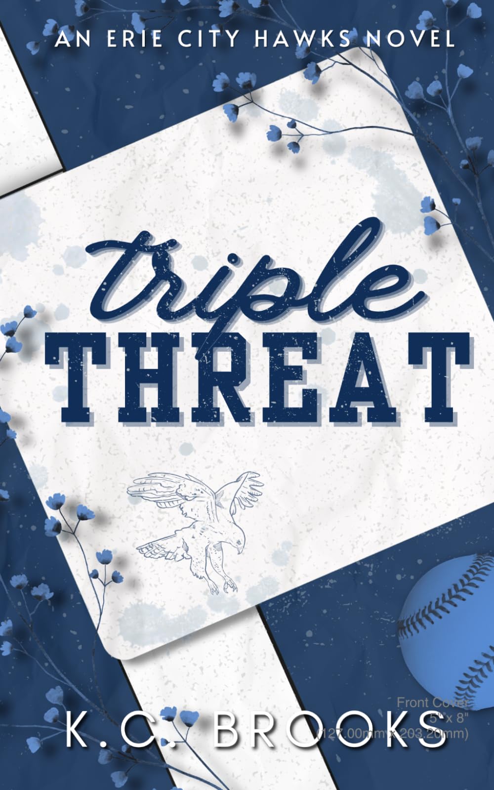 Triple Threat: A Secret Baby, Baseball Romance (Erie City Hawks)