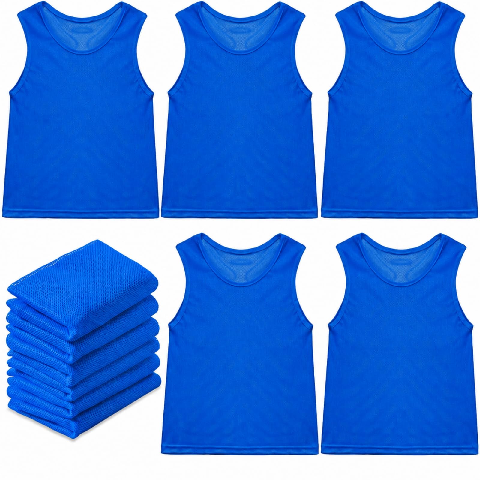 Sintege 12 Pcs Soccer Pinnies Pennies Youth Adult