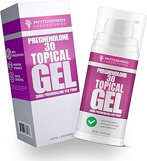 ANDROGENESIS Pregnenolone 30 - Maximum Strength Topical Gel - 30mg All Natural Pregnenolone Per Pump - Hormonal, Cognitive, Mood, Memory and Immune System Support