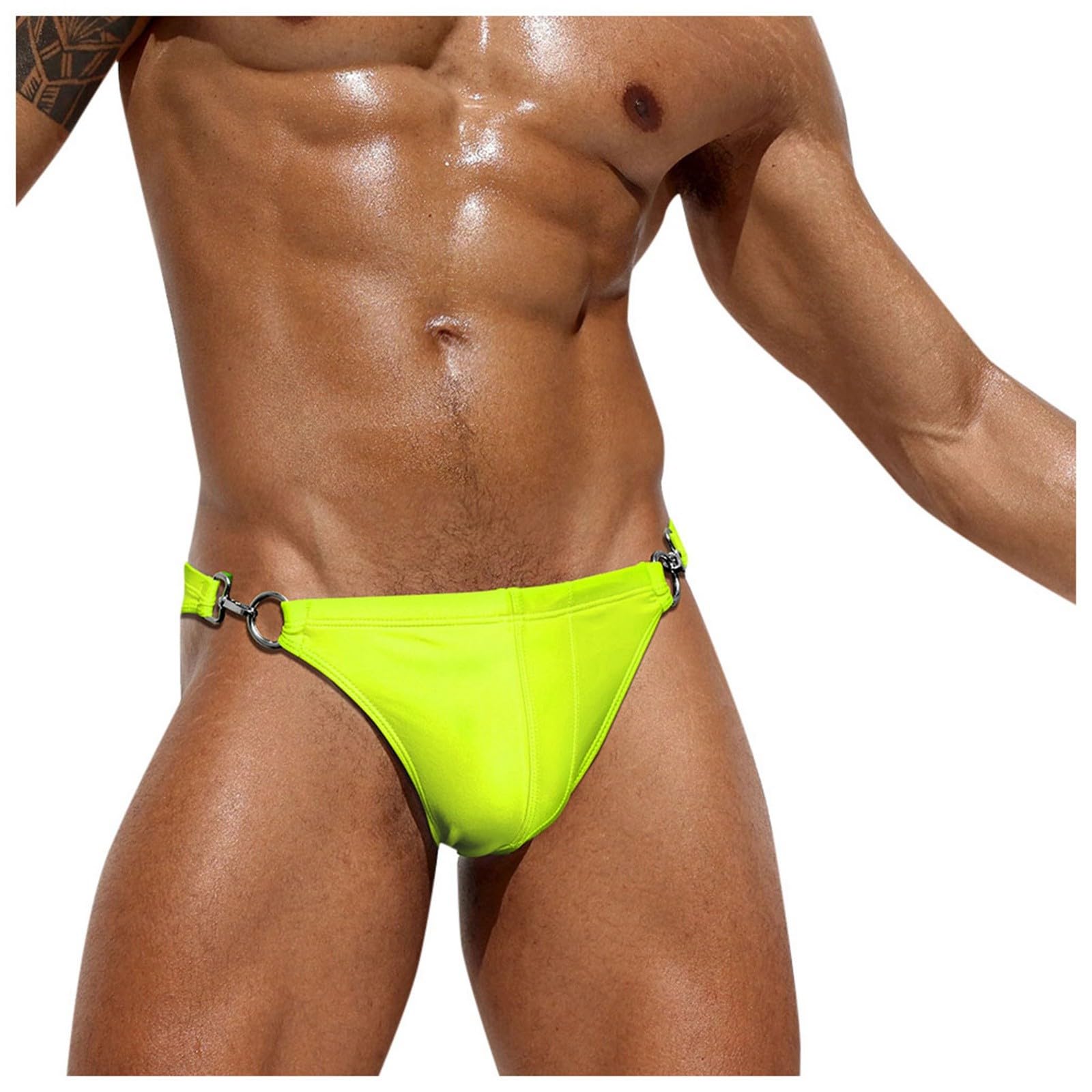 Slip baño Hombre Cintura Baja Anillo O Bikini bañador