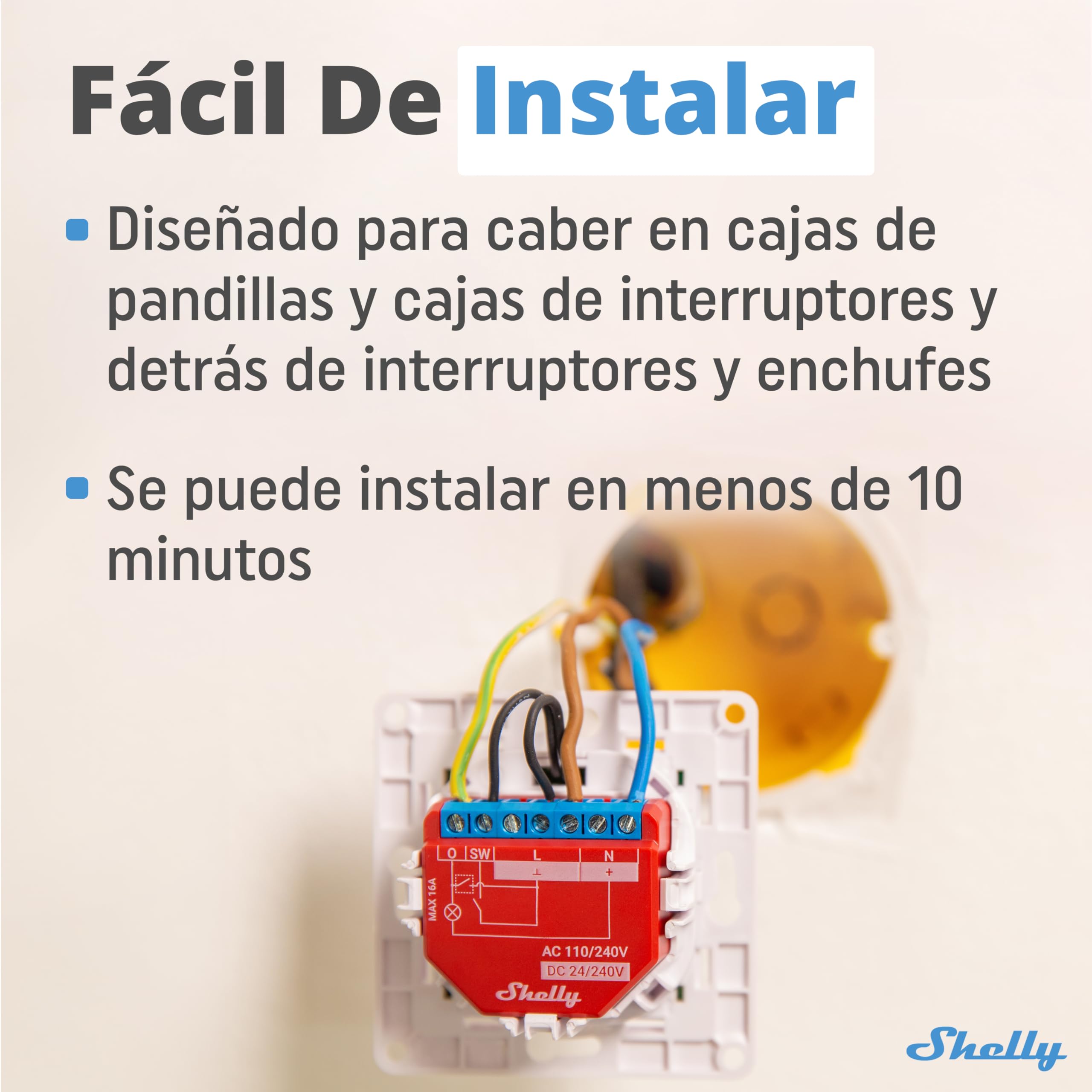 Shelly Plus 2PM | Smart Interruptor Relé Inalámbrico y Bluetooth 2 Canales con Medició & Plus 1PM | Smart Interruptor Relé Inalámbrico y Bluetooth Con Medición de Consumo