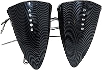 Vista 5 de HTTMT - Espejos laterales de visión trasera LED para cerdo de montaje lateral compatibles con la mayoría de los modelos de motocicletas japonesas