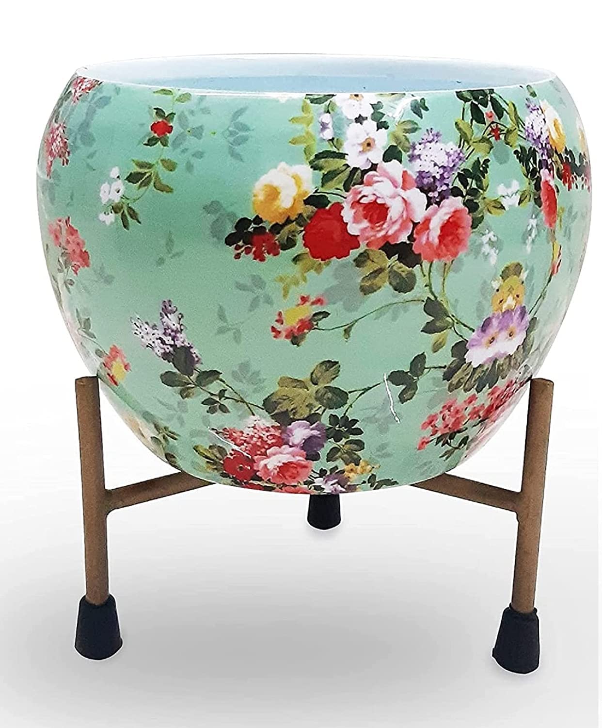 Decorworks Everything Creative Metal Flower Pot with Stand, Leaf Pattern Design Planter for Home and Office Decor, Multicolour, Standard (Design-5) (B0BLSRDD88) Amazon Price History, Amazon Price Tracker
