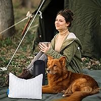 Vista 7 de Almohada refrescante para dormir de lado para dolor de cuello y hombros, almohadas de cama curvadas de espuma viscoelástica triturada de lujo