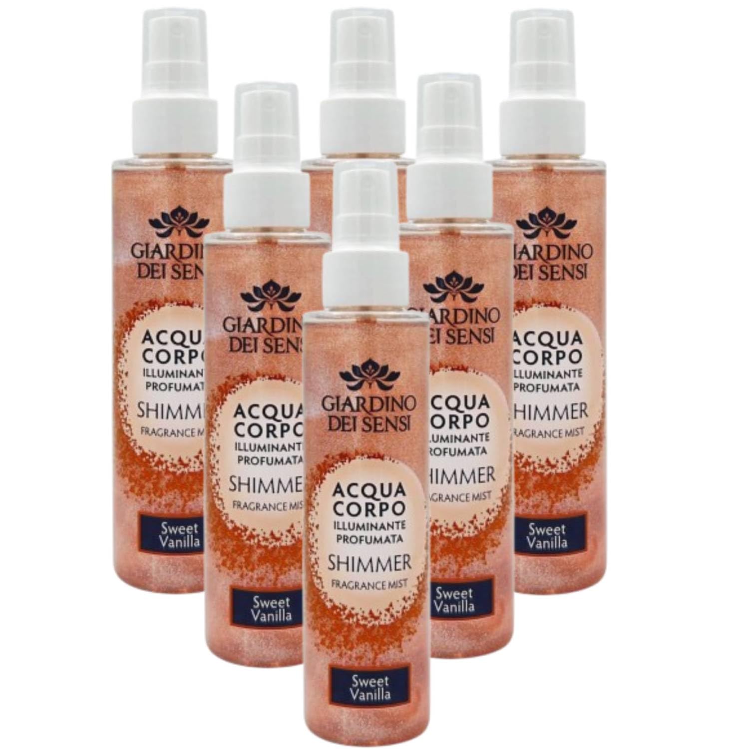Giardino Dei Sensi Sweet Vanilla – Strahlendes Körperwasser mit Duft Shimmer Spray 150 ml – Sommer-Shimmer-Effekt & strahlende Haut (6)