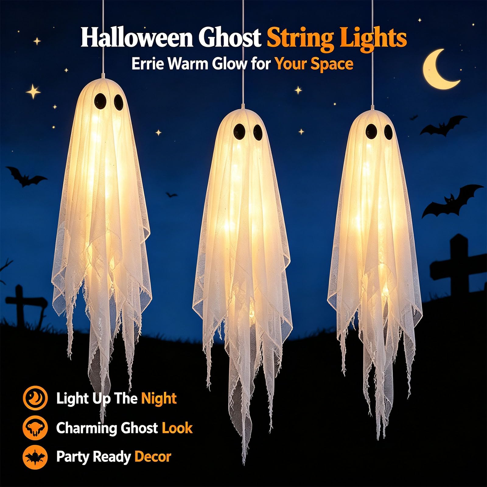 Decorazione per rami di albero di Halloween, veranda e feste, A