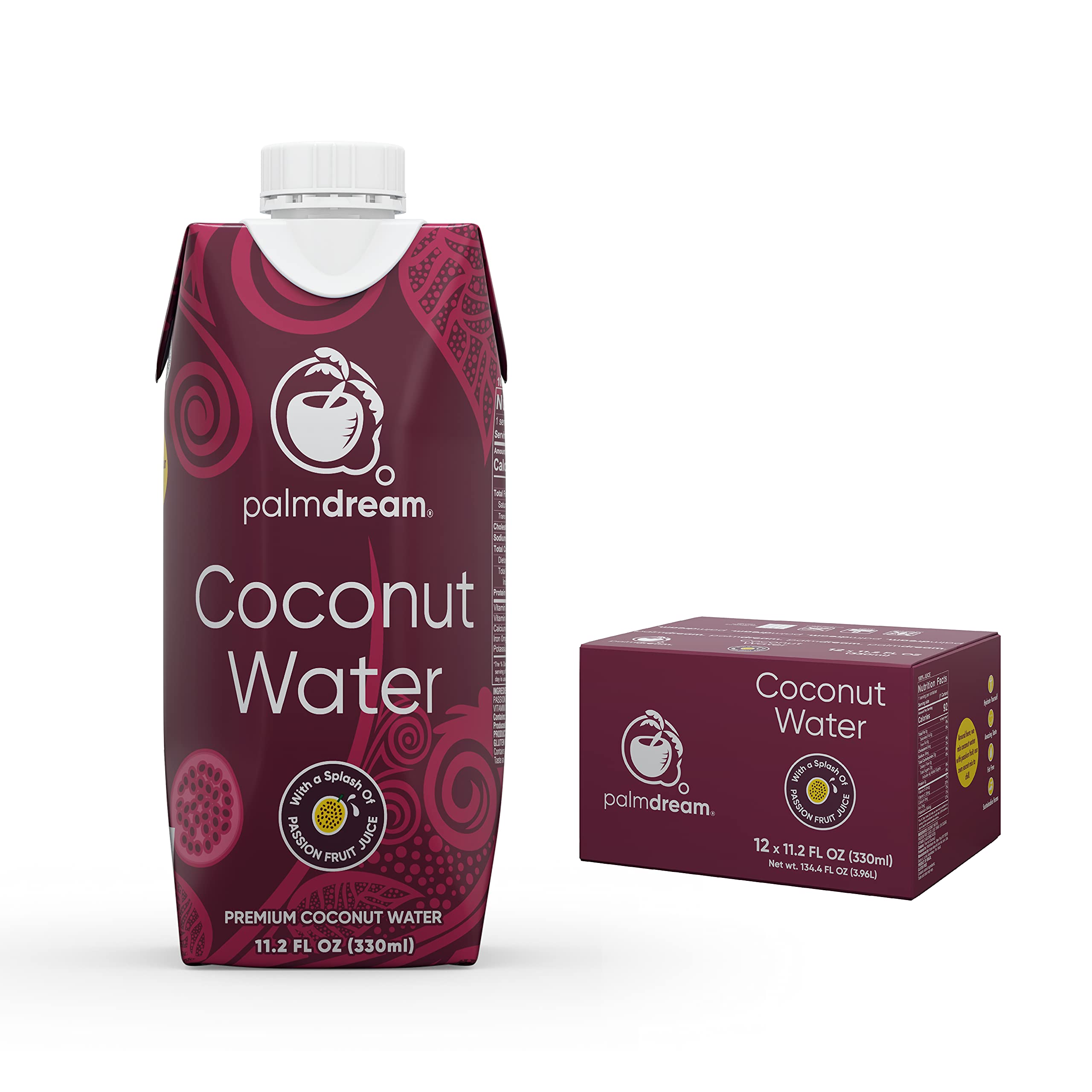 Buy Palmdream Coconut Water Premium Coconut Water & Natural Passion Fruit Juice NonGMO