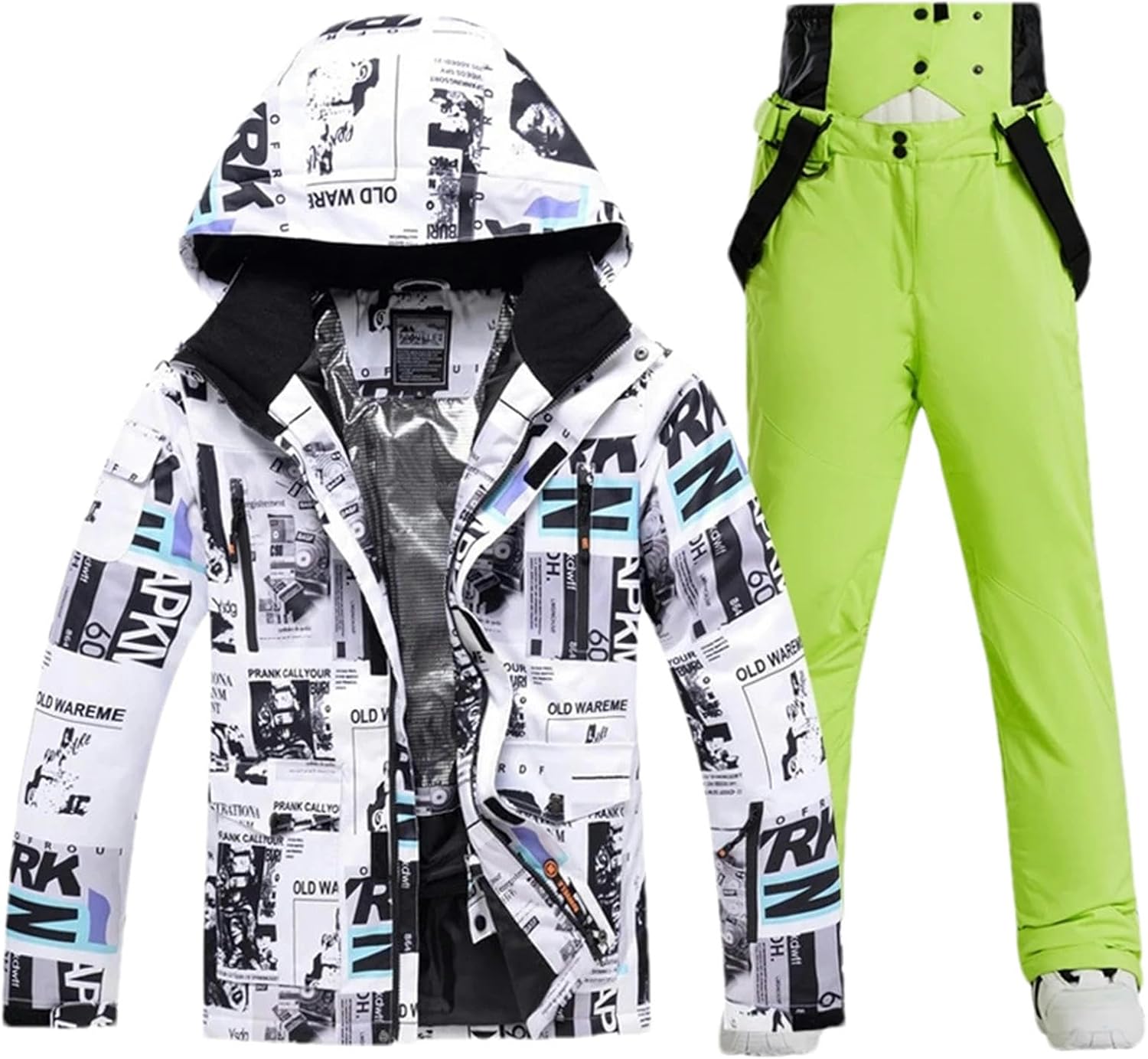 JXQXHCFS Ski Suit Men Warm Thicken Waterproof Windproof Winter Snow Suits Skiing Snowboarding Jackets + Pants