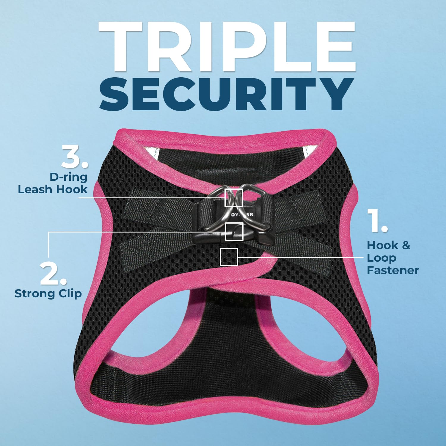 Voyager Step-in Air All Weather Mesh Harness and Reflective Dog 5 ft Leash Combo with Neoprene Handle - Image 2