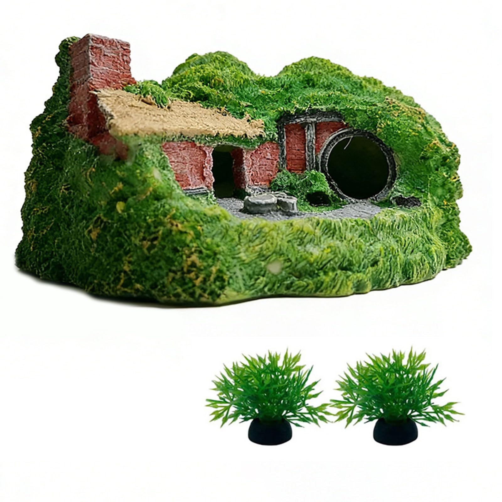 Mllepjdh Fishtank Artificial Cave Rock Landscape Fish Tanks Decorations for Aquariums Terrarium Shrimp Tree Ornaments Habitat Artificial Cave Landscape for Fish Tanks & Shrimp Habitat Decor