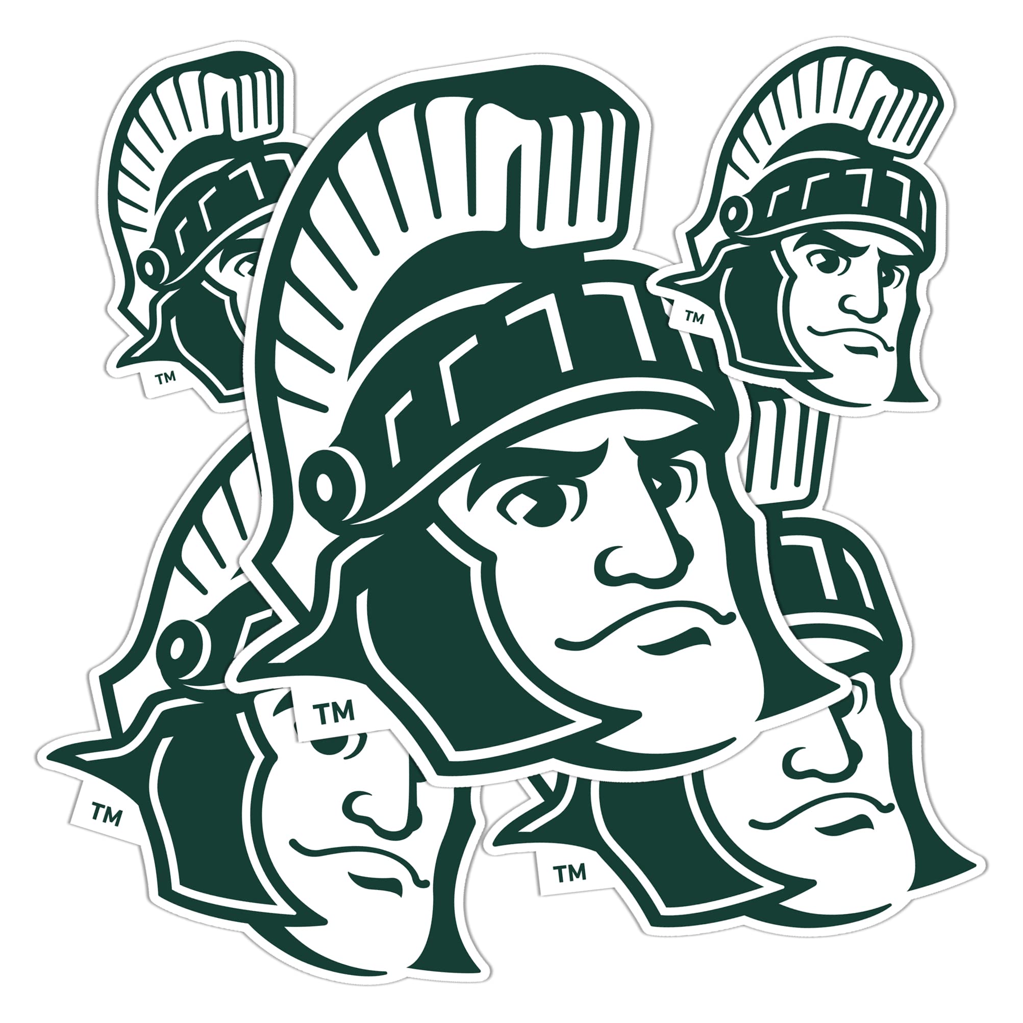 Desert Cactus Michigan State University Sticker Spartans MSU Vinyl Decals Laptop Water Bottle Car Scrapbook T3 (Type 3-4)