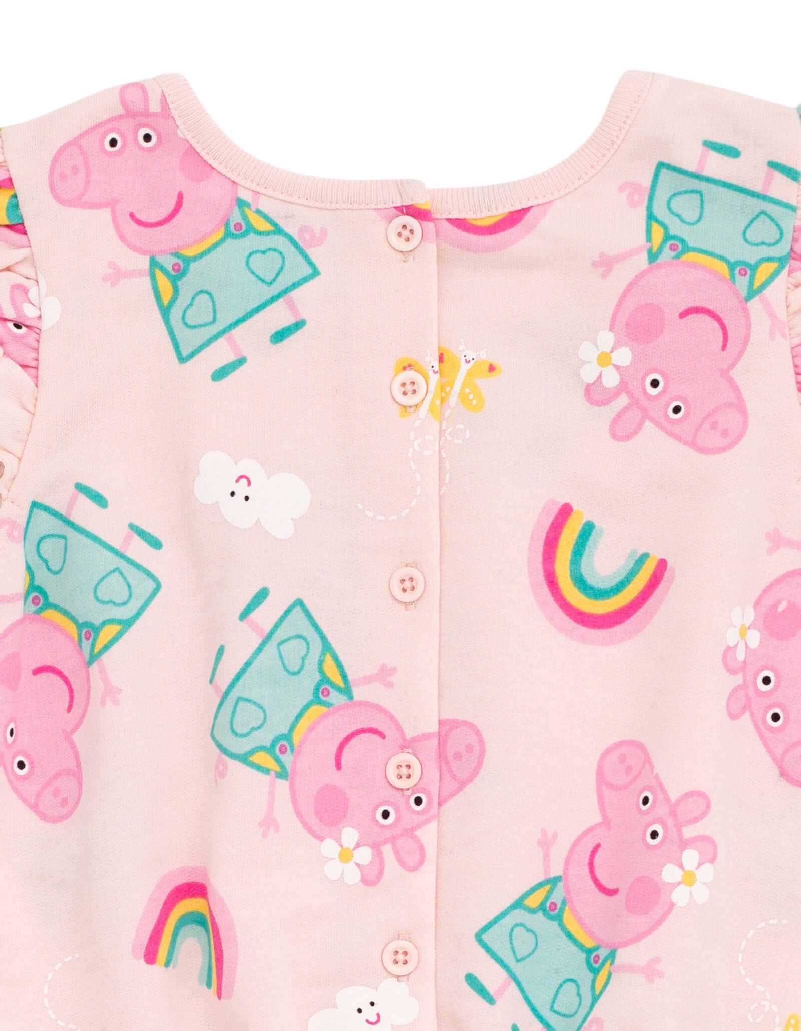 Peppa Pig Ärmelloser Strampler aus French Terry, für Kleinkinder bis kleine Kinder