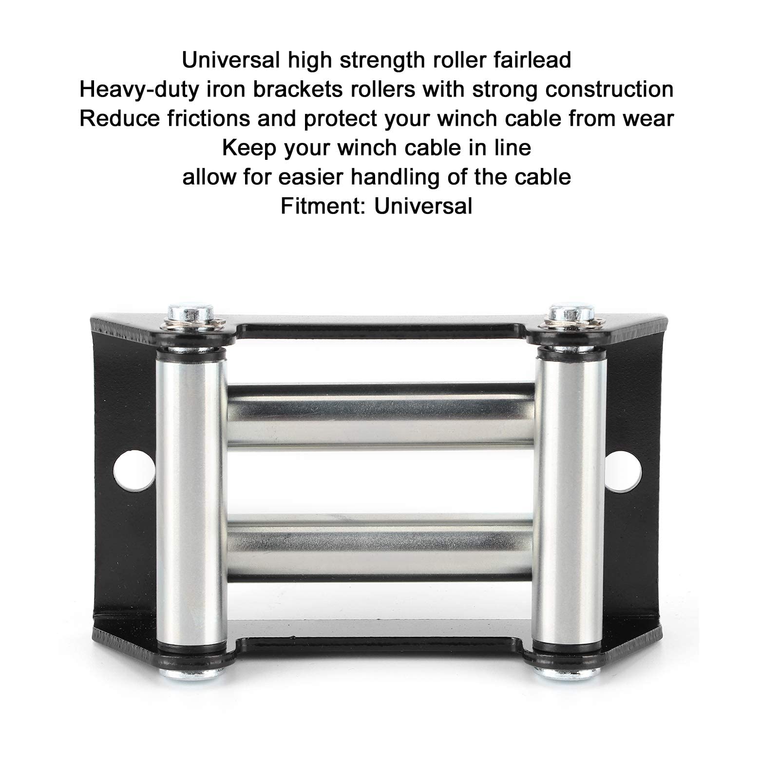 Aramox Lier Roll Kabelgeleiding, de sterke universele kabelgeleiding van de lierrol galvaniseert de gatafstand van 110 mm / 4,3 inch met sterke constructie