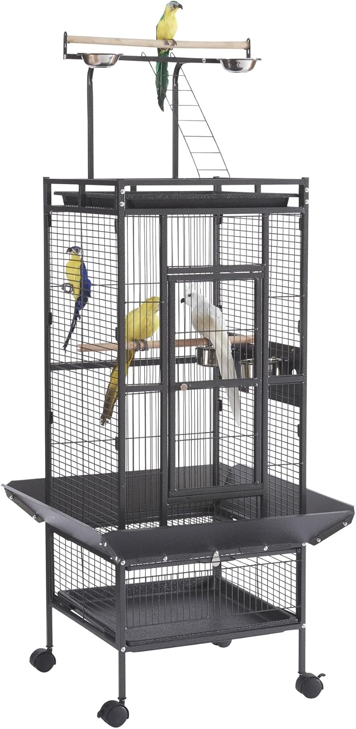 61inch Large Bird Cages Parrot Cage Wide Flight Metal Animal Cage for Budgie Parakeet Conure
