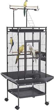 61inch Large Bird Cages Parrot Cage Wide Flight Metal Animal Cage for Budgie Parakeet Conure