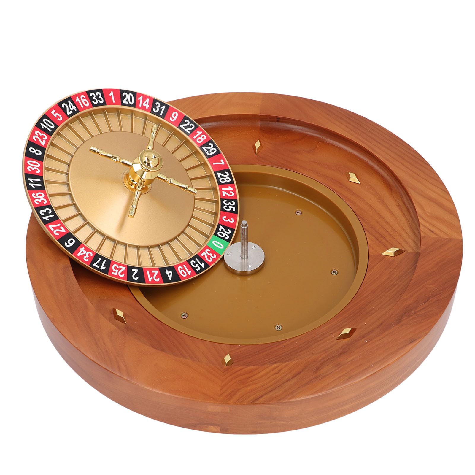 Set da Gioco con Ruota in Legno Lucido per Serate di Gioco in Famiglia Legno di Betulla da 18 Pollici con 1x0 Singolo