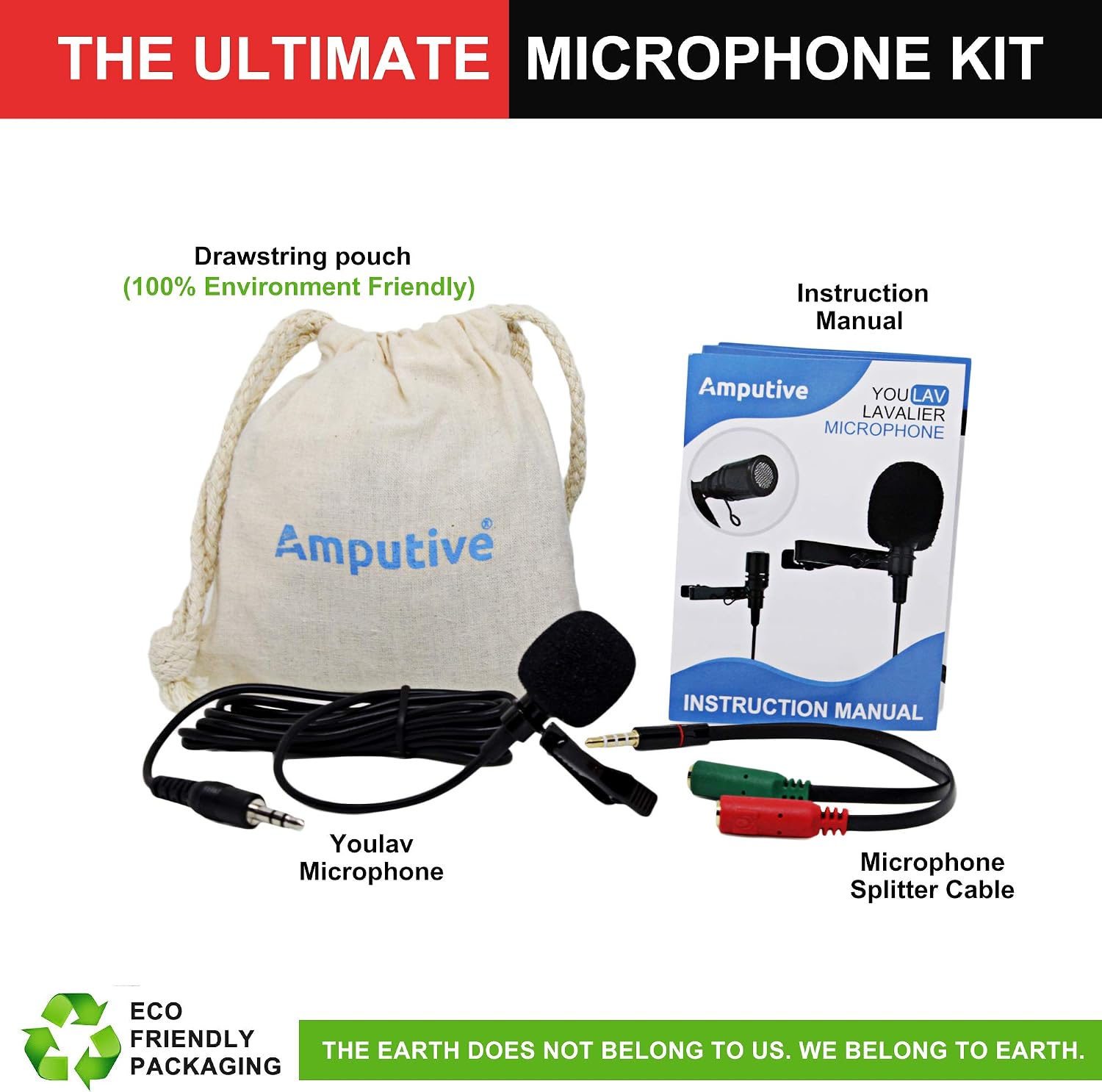 Lapel Microphone Clip - TOOGOO(R) 3.5mm Hands Free Computer Clip on Mini Lapel Microphone