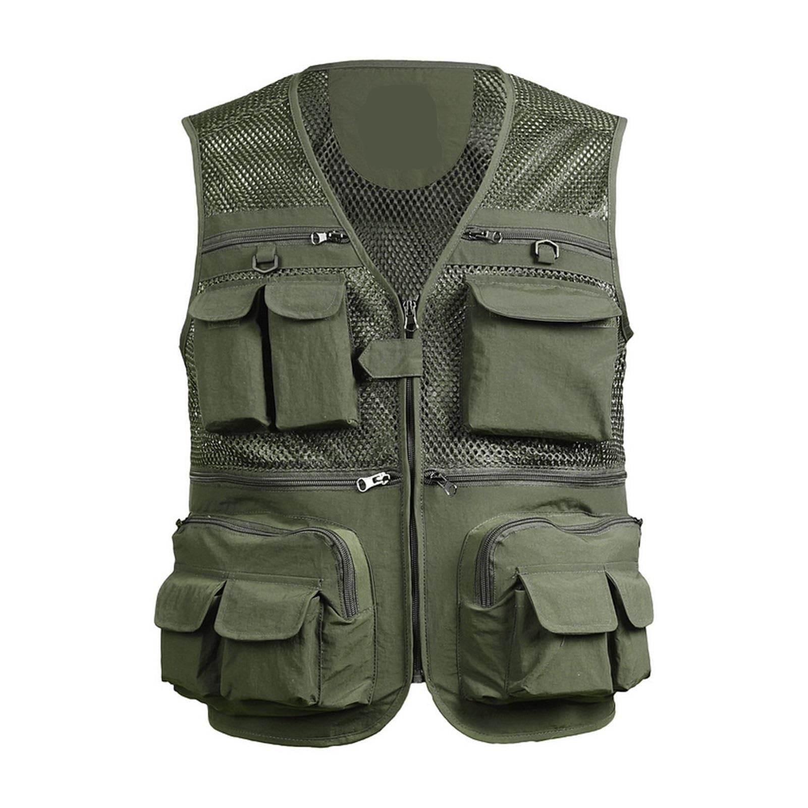 Gilet Da Pesca In Rete Traspirante Viaggio Con Cerniera