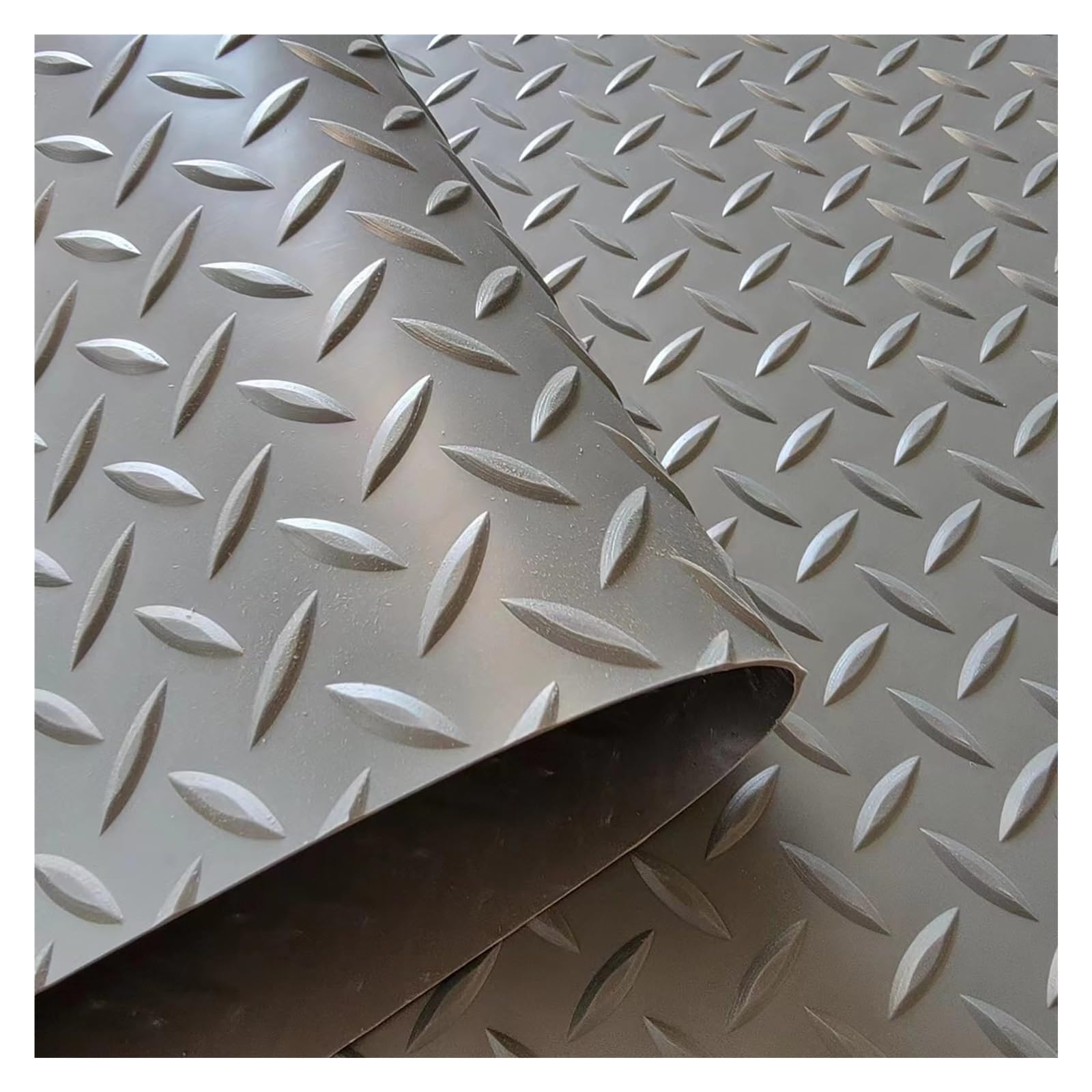Rubber Flooring Rolls Mats, Heavy Duty Diamond Plate Garage Floor Mat